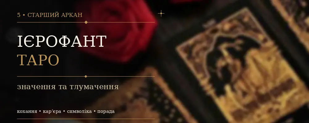 5 Аркан Иерофант: значение карты Таро