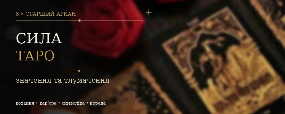 8 Аркан Сила: значение карты Таро