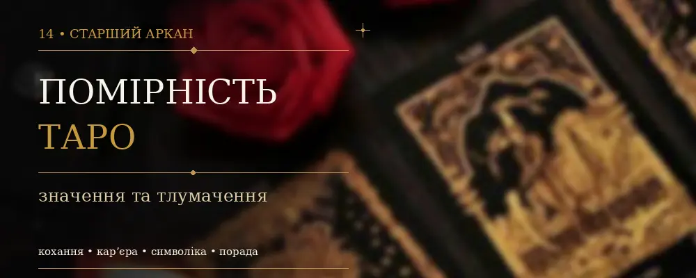 Помірність: значення XIV Аркана Таро