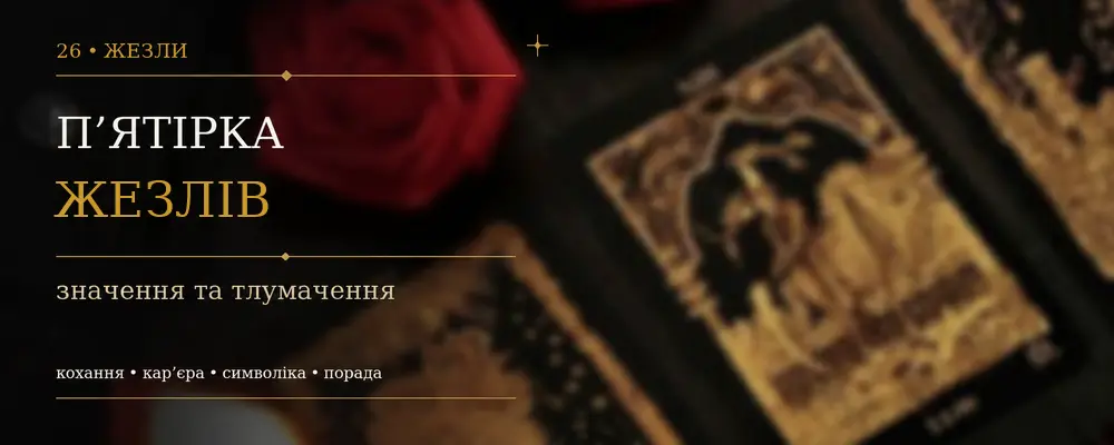 Пятёрка Жезлов: значение карты Таро