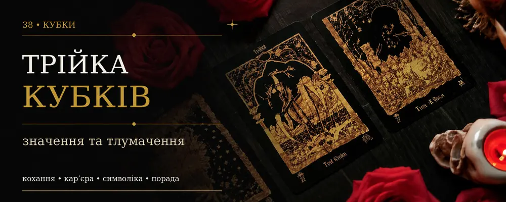 Тройка Кубков: значение карты Таро