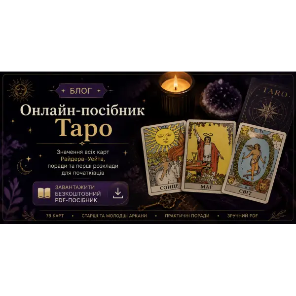 Онлайн-пособие таро для начинающих на украинском языке