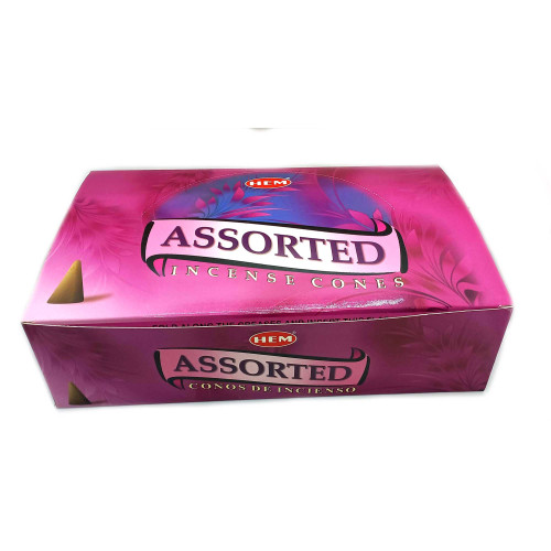 Набор пыльцевых благовоний арома-конусы - Assorted Perfumed Incense, Масала HEM (Конусы в ассортименте, 480 шт.)