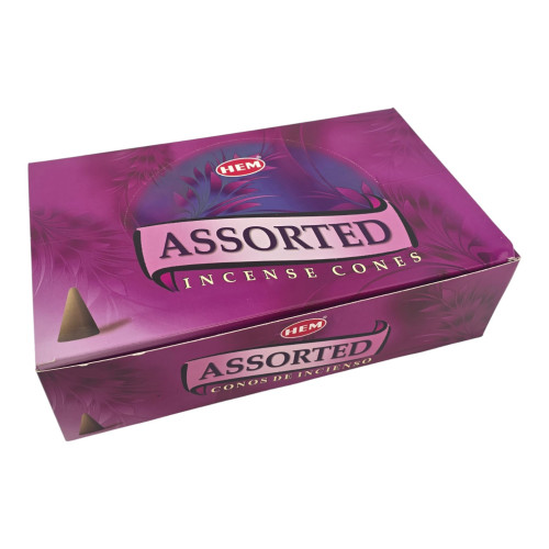 Набор пыльцевых благовоний арома-конусы - Assorted Perfumed Incense №2, Масала HEM (Конусы в ассортименте, 480 шт.)