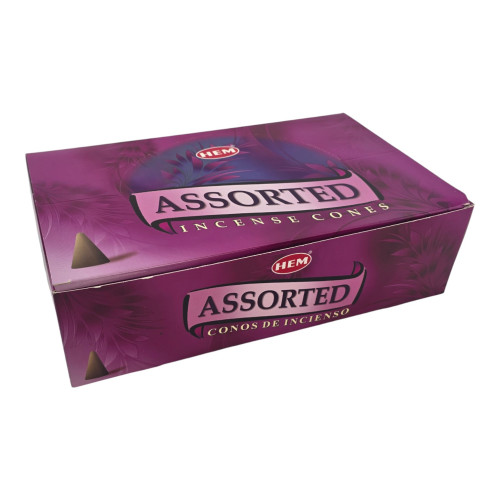 Набор пыльцевых благовоний арома-конусы - Assorted Perfumed Incense №2, Масала HEM (Конусы в ассортименте, 480 шт.)