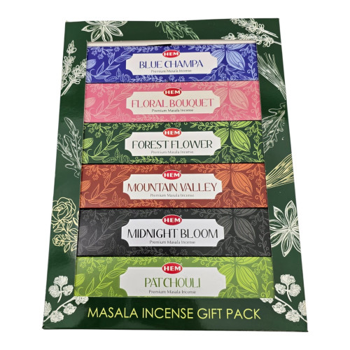 Набор пыльцевых благовоний - Masala Incense Gift Pack, Масала HEM