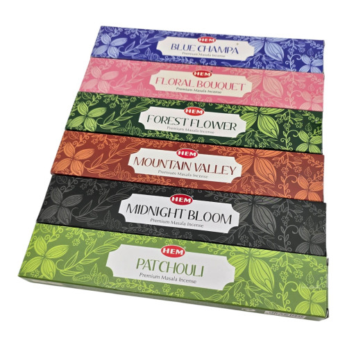 Набор пыльцевых благовоний - Masala Incense Gift Pack, Масала HEM