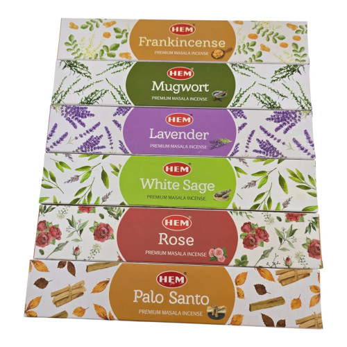 Набор пыльцевых благовоний - Nature Series Incense Organic Blends Masala Incense, Масала HEM