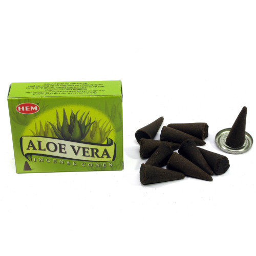 Арома-конусы - Aloe Vera Dhoop Cones, HEM (Алое Вера)