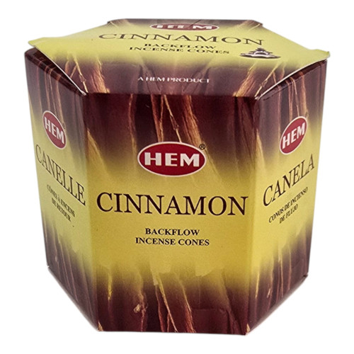 Арома-конусы с обратным потоком - Cinnamon Backflow Dhoop Cones, HEM (Корица)