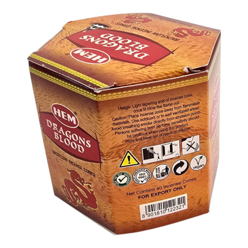 Арома-конусы - Dragon's Blood Dhoop Cones, HEM (Кровь Дракона)