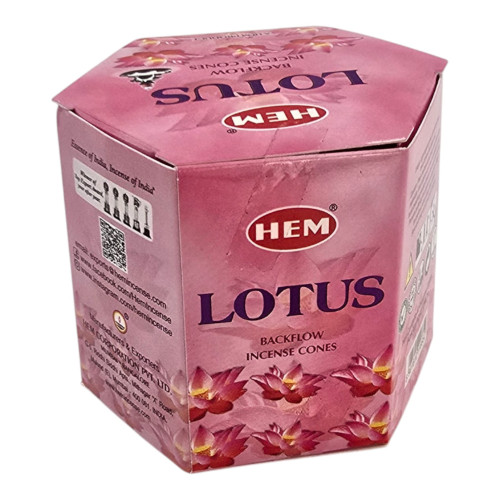 Арома-конусы с обратным потоком - Lotus Backflow Dhoop Cones, HEM (Лотос)