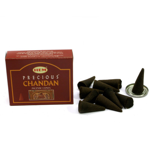 Арома-конусы - Precious Chandan Dhoop Cones, HEM (Драгоценный Чандан)