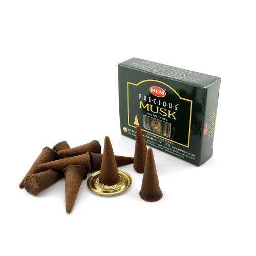 Арома-конусы - Precious Musk Dhoop Cones, HEM (Драгоценный Муск)