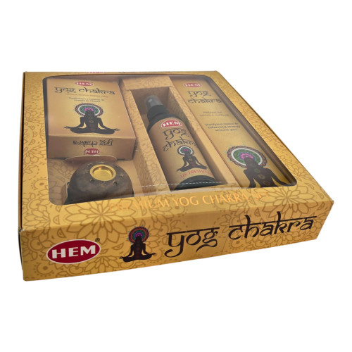 Набор пыльцевых благовоний - Premium Yog Chakra Set Masala Incense, Масала HEM