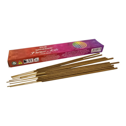 Пыльцевые благовония - Flower of Life Natural Masala Incense, Масала HEM (Цветок жизни)