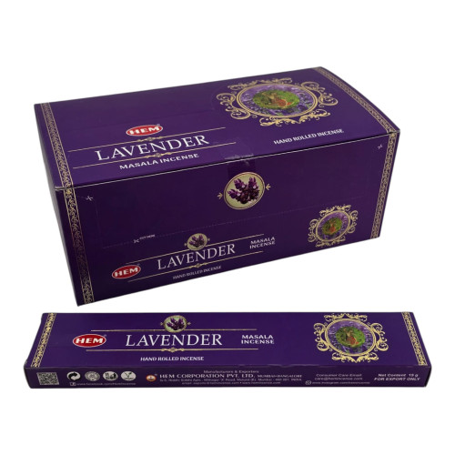 Пыльцевые благовония - Lavender Hand Rolled Masala Incense, Масала HEM (Лаванда)