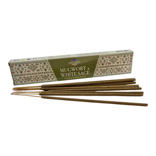 Пыльцевые благовония - Mugwort & White Sage Premium Masala Incense, Масала HEM (Полинь и белый шалфей)