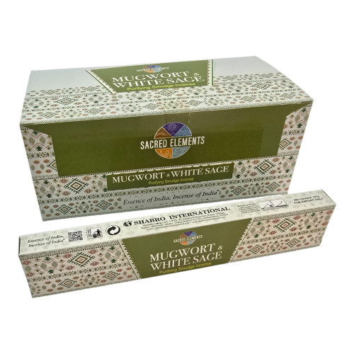 Пыльцевые благовония - Mugwort & White Sage Premium Masala Incense, Масала HEM (Полинь и белый шалфей)