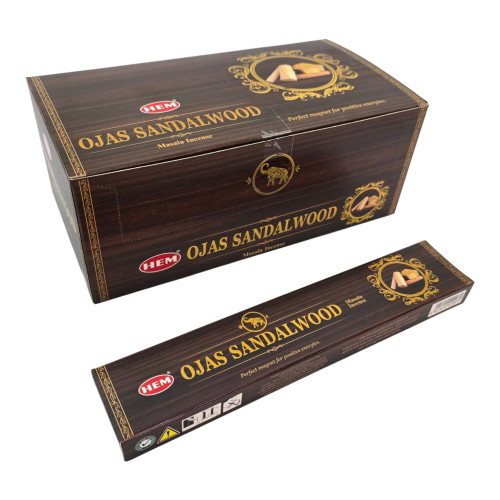 Пыльцевые благовония - Ojas Sandalwood Masala Incense, Масала HEM (Сандал)