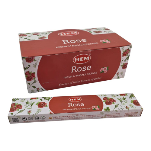 Пыльцевые благовония - Rose Premium Masala Incense, Масала HEM (Роза)
