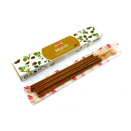 Пыльцевые благовония - Myrrh Premium Masala Incense, Масала HEM (Мирра)