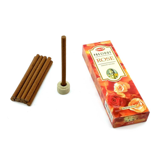 Безосновные благовония - Precious Rose Dhoop Sticks, HEM (Драгоценная роза)