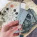 Тонкі воскові свічки - Срібні 20 см