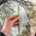 Біла воскова свічка з шавлією та евкаліптом 20 см