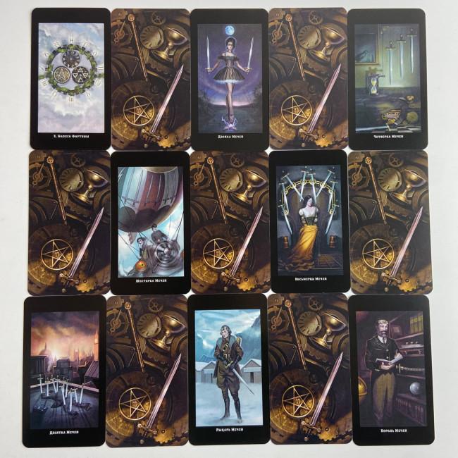 Подарунковий набір таро - Вікторіанське, Steampunk Tarot, книга + карти
