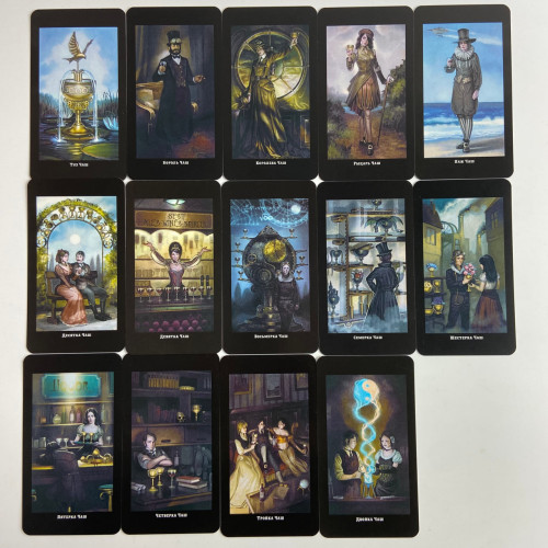 Подарочный набор таро - Викторианское, Steampunk Tarot, книга + карты Подарочный набор таро - Викторианское, Steampunk Tarot, книга + карты