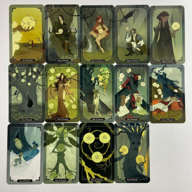 Подарунковий набір таро - Темного лісу, Dark Wood Tarot, книга + карти