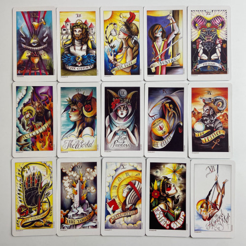 Карты Таро - Тату "Восемь монет", уменьшенная (Eight Coins Tattoo Tarot) Карты Таро - Тату "Восемь монет", уменьшенная (Eight Coins Tattoo Tarot)