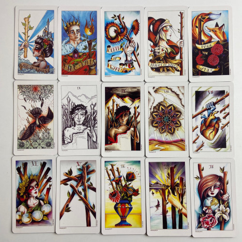 Карты Таро - Тату "Восемь монет", уменьшенная (Eight Coins Tattoo Tarot) Карты Таро - Тату "Восемь монет", уменьшенная (Eight Coins Tattoo Tarot)