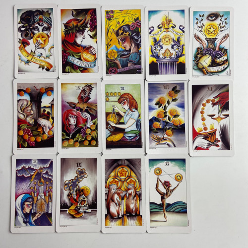 Карты Таро - Тату "Восемь монет", уменьшенная (Eight Coins Tattoo Tarot) Карты Таро - Тату "Восемь монет", уменьшенная (Eight Coins Tattoo Tarot)