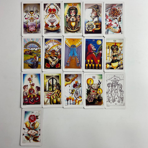 Карты Таро - Тату "Восемь монет", уменьшенная (Eight Coins Tattoo Tarot) Карты Таро - Тату "Восемь монет", уменьшенная (Eight Coins Tattoo Tarot)