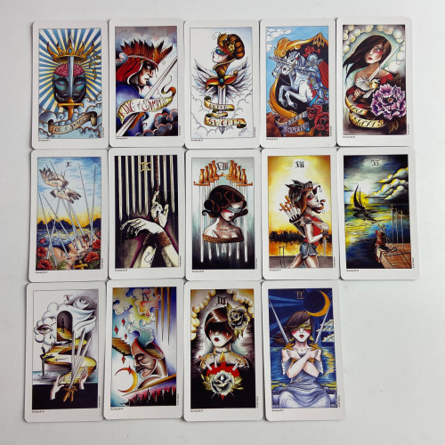 Карты Таро - Тату "Восемь монет", уменьшенная (Eight Coins Tattoo Tarot) Карты Таро - Тату "Восемь монет", уменьшенная (Eight Coins Tattoo Tarot)