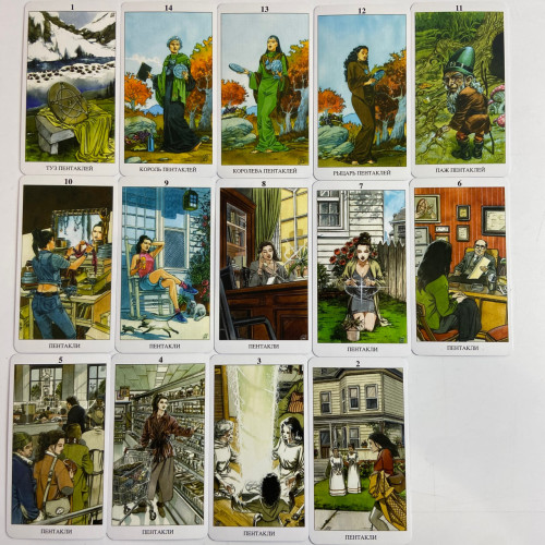 Комплект таро - Языческое, книга + карты