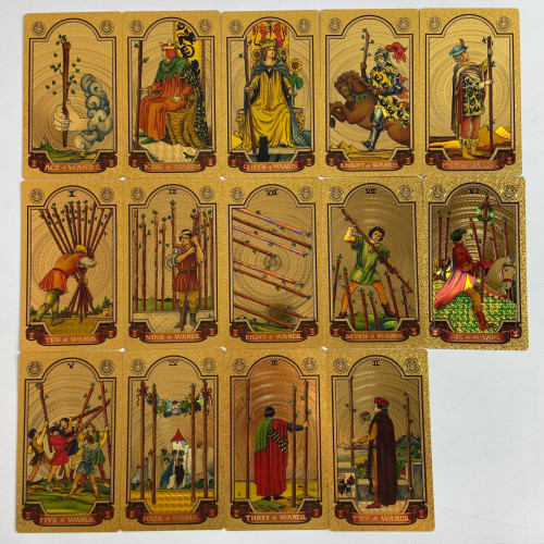 Карти Таро - Золоте пластикове таро Райдера Уейта (Gold Foil Tarot)