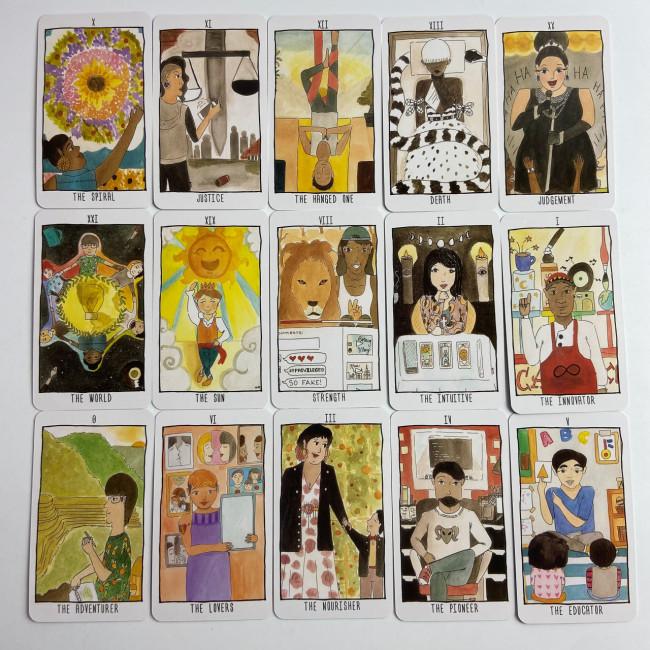 Карти Таро - Химерних Креативників, зменшена (The Quirky Creatives Tarot)