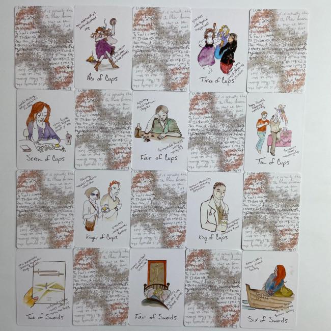 Карти Таро - Broke Bitch, зменшена (Broke B-Word Tarot Card Training Deck)