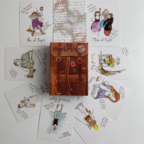 Карты Таро - Broke Bitch, уменьшенная (Broke B-Word Tarot Card Training Deck)