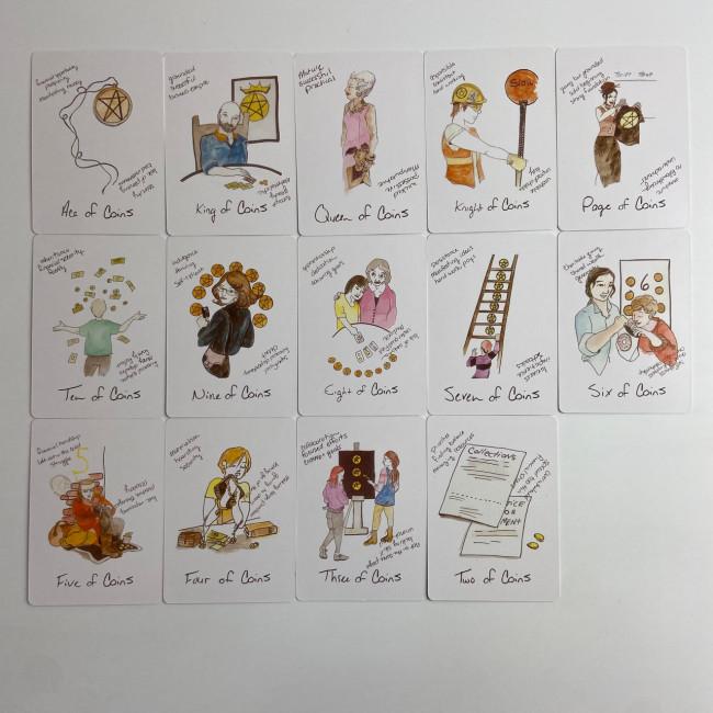 Карти Таро - Broke Bitch, зменшена (Broke B-Word Tarot Card Training Deck)