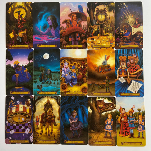 Карты Таро - В стране чудес, Барбара Мур, уменьшенная (Tarot in Wonderland)