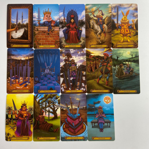 Карты Таро - В стране чудес, Барбара Мур, уменьшенная (Tarot in Wonderland)