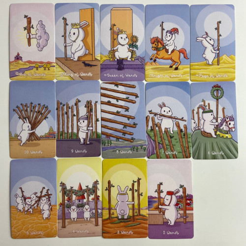 Карты Таро - Пухлой Булочки, уменьшенная (Chubby Bunny Tarot) Карты Таро - Пухлой Булочки, уменьшенная (Chubby Bunny Tarot)