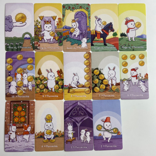 Карты Таро - Пухлой Булочки, уменьшенная (Chubby Bunny Tarot) Карты Таро - Пухлой Булочки, уменьшенная (Chubby Bunny Tarot)