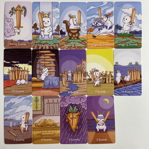 Карты Таро - Пухлой Булочки, уменьшенная (Chubby Bunny Tarot) Карты Таро - Пухлой Булочки, уменьшенная (Chubby Bunny Tarot)