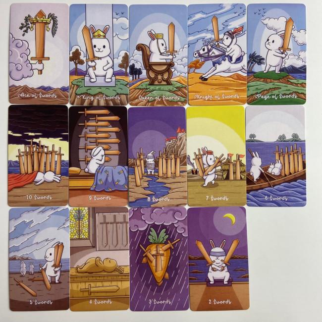 Карти Таро - Пухкої Булочки, зменшена (Chubby Bunny Tarot)