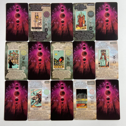 Карты Таро - С ключевыми словами на Испанском, уменьшенная (Future Fate Indicator Forecasting Cards)